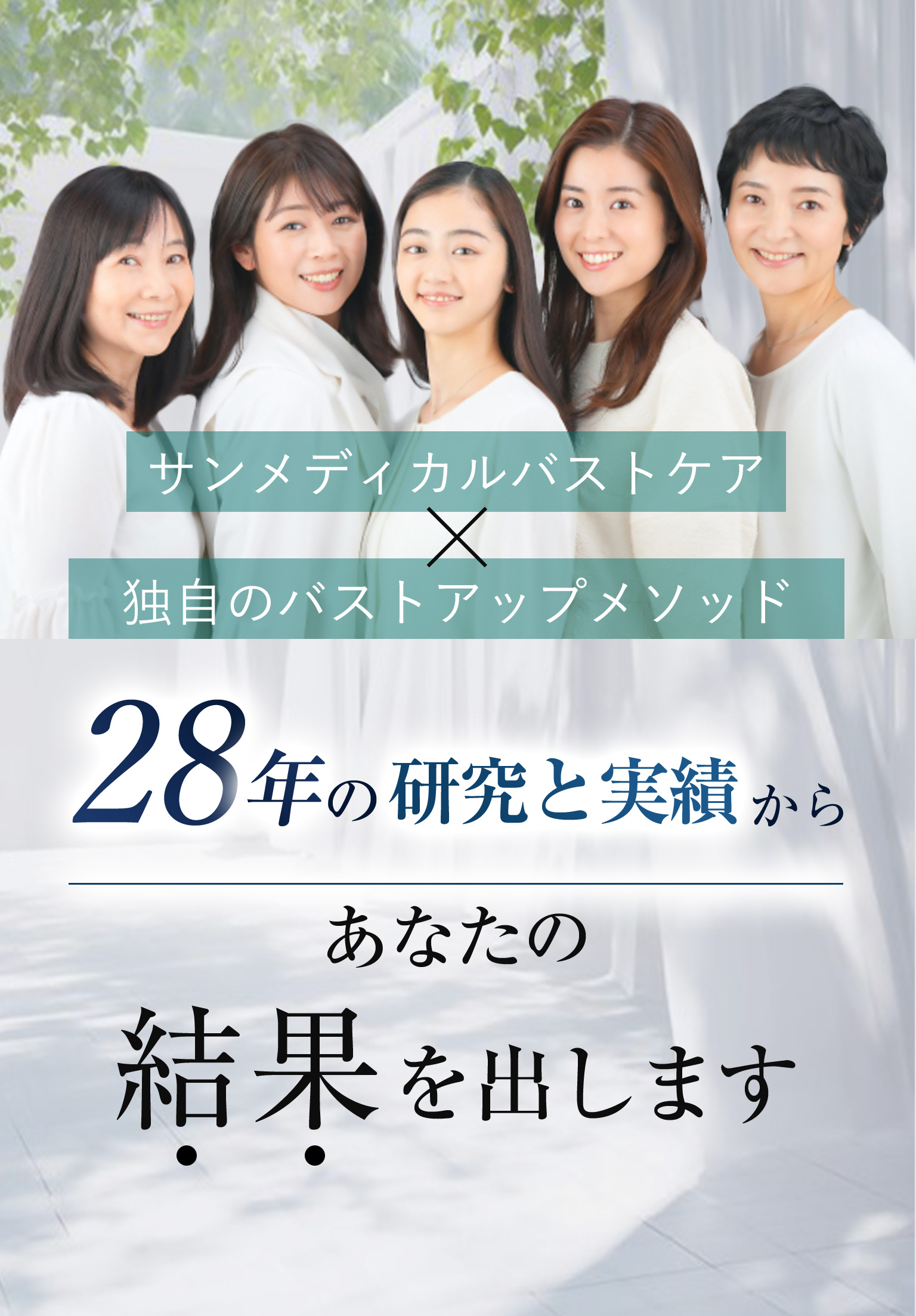 28年の研究と実績からあなたの結果を出します